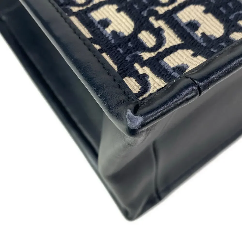 Christian Dior Book tote small bag Handbag M1325CZBB_M928 Jacquard Leather